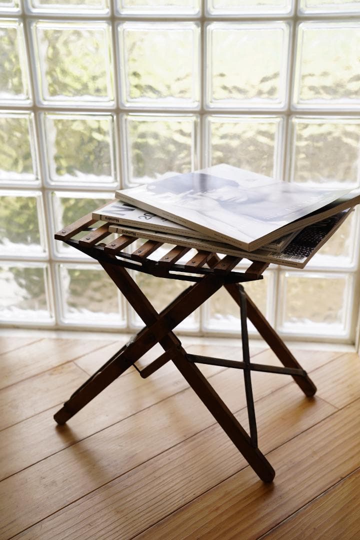 アンティーク　フォールディングスツール　フィッシングチェア　フィッシングスツール