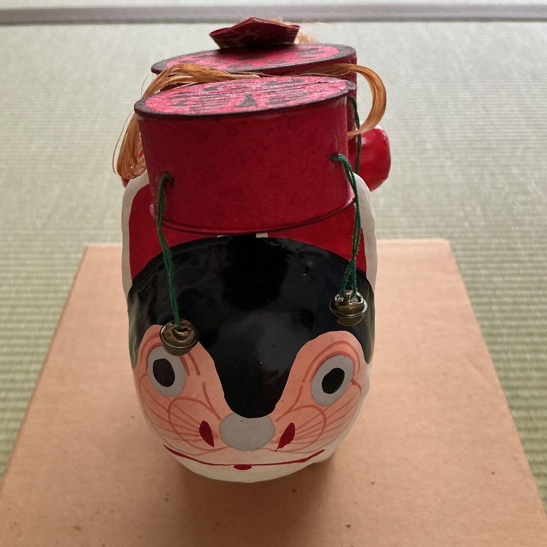 郷土玩具 いゝ田型 江戸犬張子金犬(小)いせそう 四世いせ辰逑