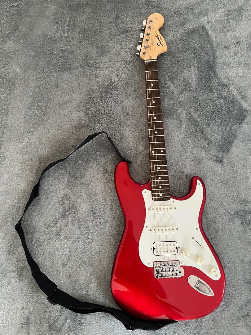 【Squier】ストラトキャスター レッド セット