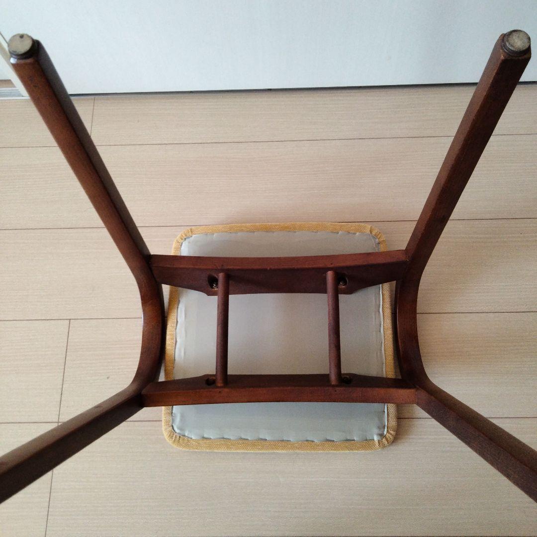 【張替え未使用品】秋田木工スタッキングスツール