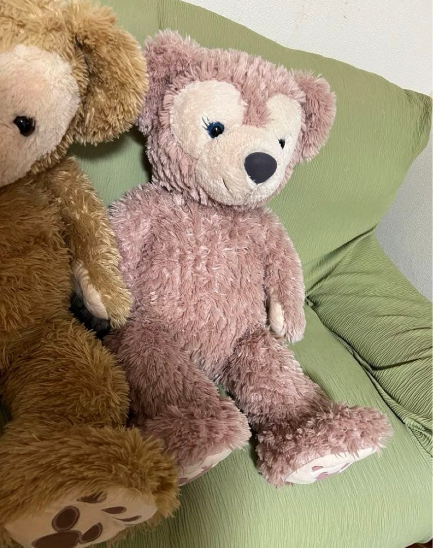 ダッフィー、シェリーメイのMサイズぬいぐるみ