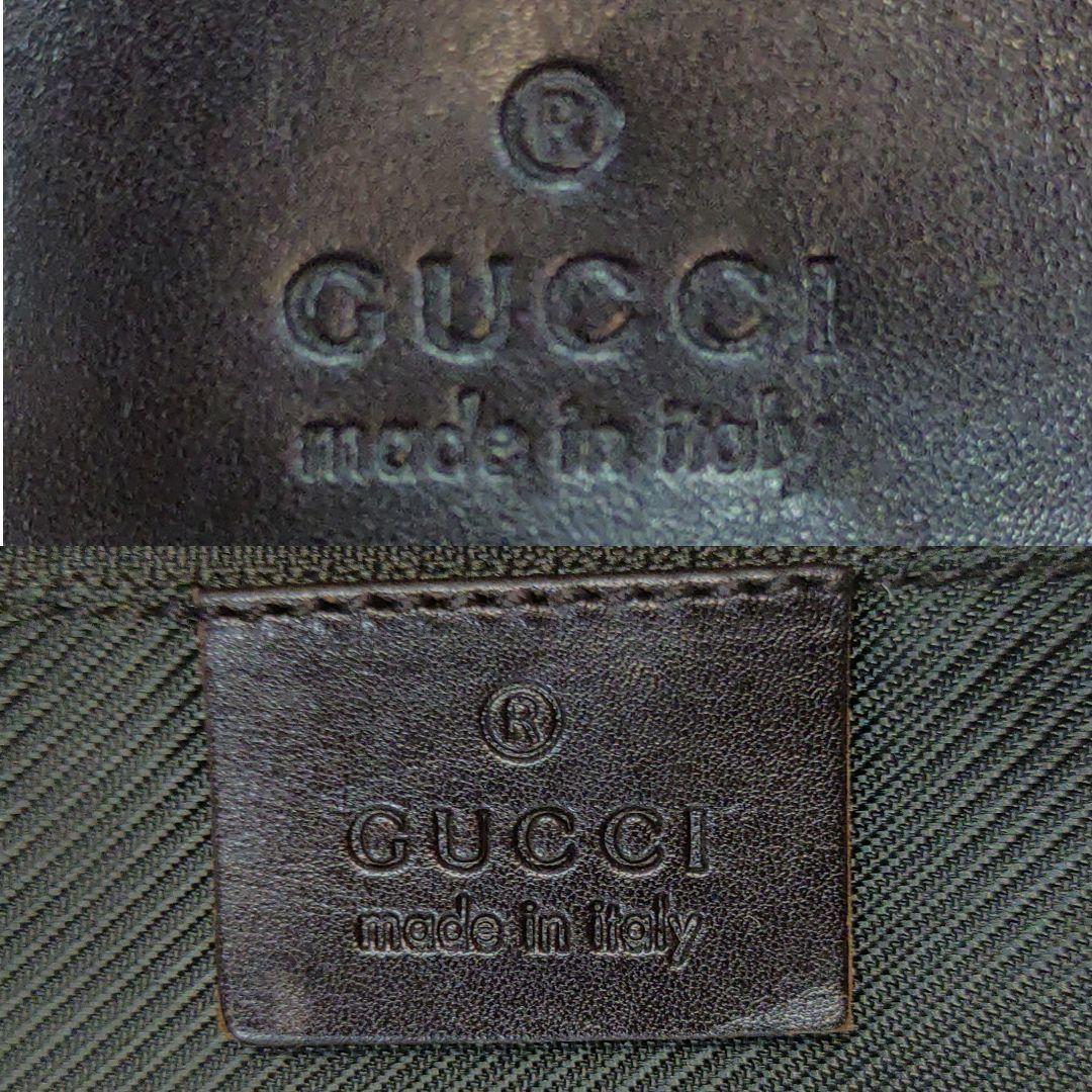 グッチ キャリーケース 旅行鞄 レザー×PVC 大容量 GG柄 ブラウン