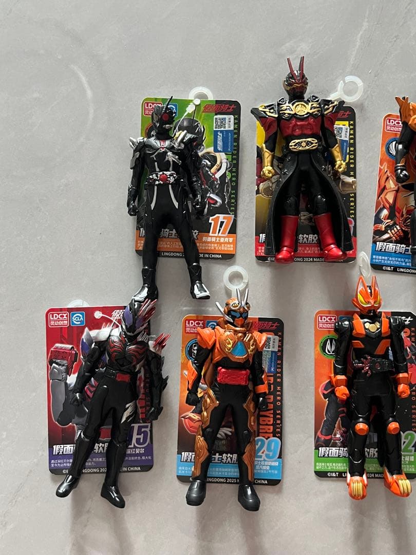 中国限定　仮面ライダー ソフビ フィギュア　7点セット　海外正規品