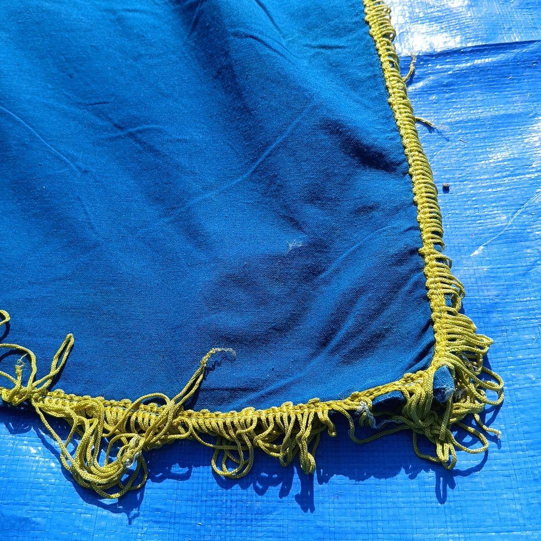 当時物　超特大大漁旗③ 古布　綿　リメイク　ディスプレイ　レトロ　アンティーク