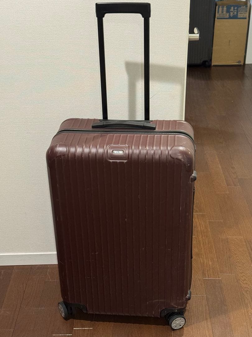 (破損あり)RIMOWA リモワSALSA マットカルモナレッド　キャリーケース