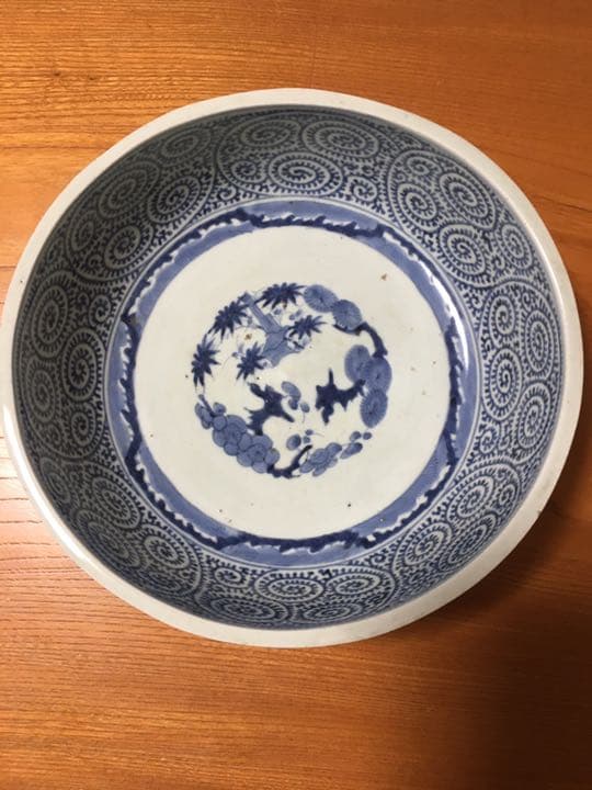 たこ唐草 大鉢 江戸中期