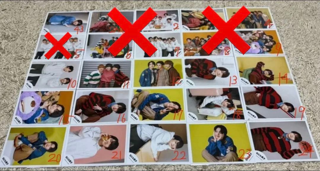 【バラ売り希望値段提示可、定価以下】なにわ男子 公式写真 まとめ売り 379枚