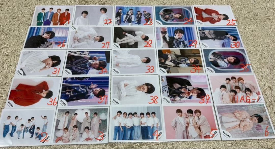 【バラ売り希望値段提示可、定価以下】なにわ男子 公式写真 まとめ売り 379枚