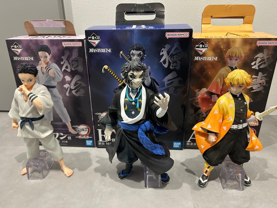 鬼滅の刃　一番くじ　ラストワン賞・A賞・B賞 狛治　我妻善逸　獪岳