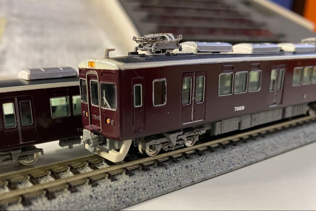 阪急電鉄7000系7009f2011年リニューアル8両編成グリーンマックス神戸線