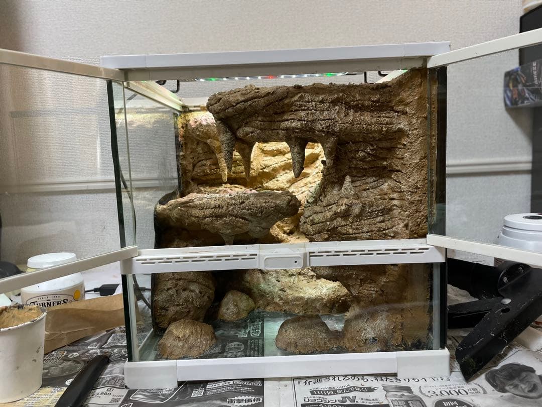 爬虫類レイアウト用品　爬虫類ケージ　ジオスペース