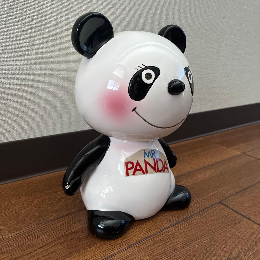 内藤ルネ　ミスターパンダ　陶器の貯金箱【パンダ/大】