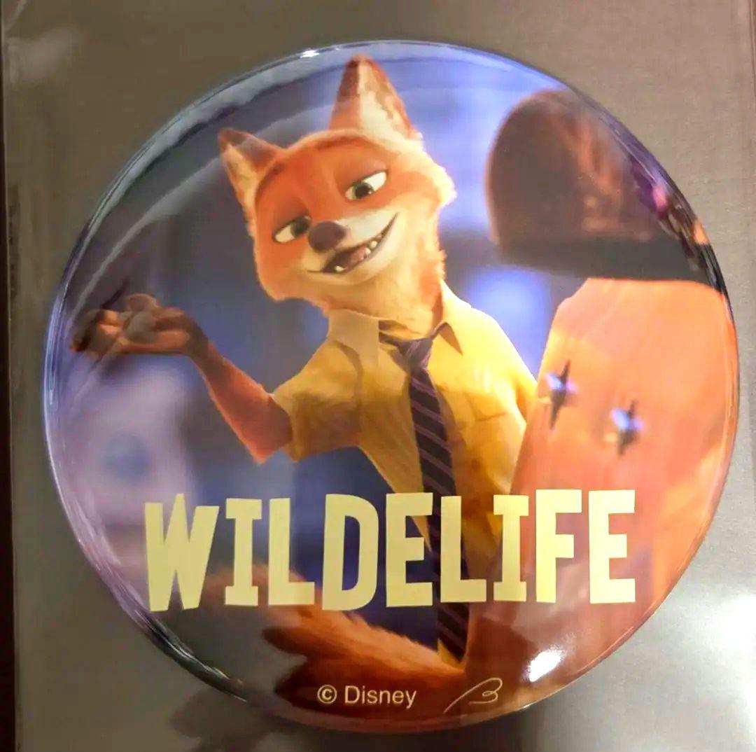 レア ズートピア ニック スタンド付き缶バッジ 希少品　大型