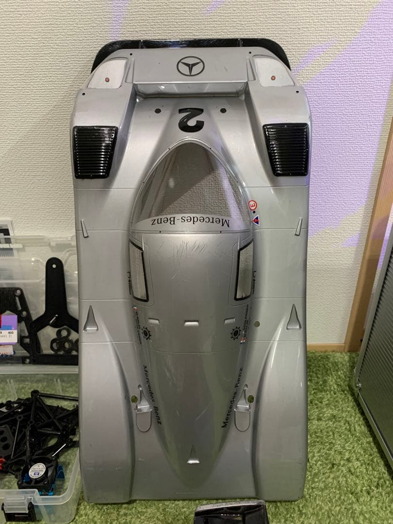 タミヤCカー★メルセデス★カスタムカーボン、サーボ、ブラシレス、スペアパーツ付き