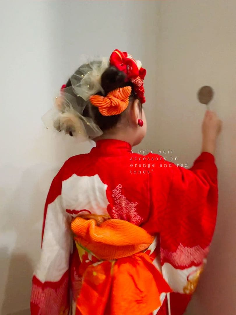 【*i様 七五三　七五三髪飾り　ヘッドドレス　着物髪飾り　リメイク髪飾り　037