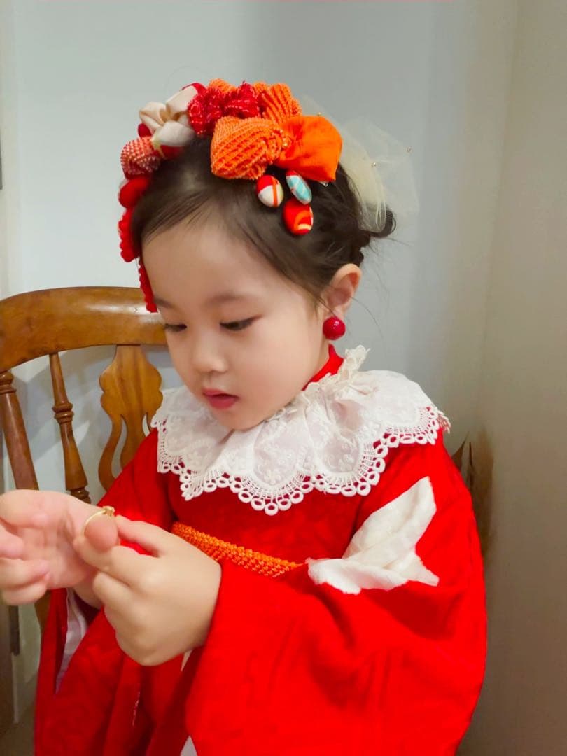 【*i様 七五三　七五三髪飾り　ヘッドドレス　着物髪飾り　リメイク髪飾り　037