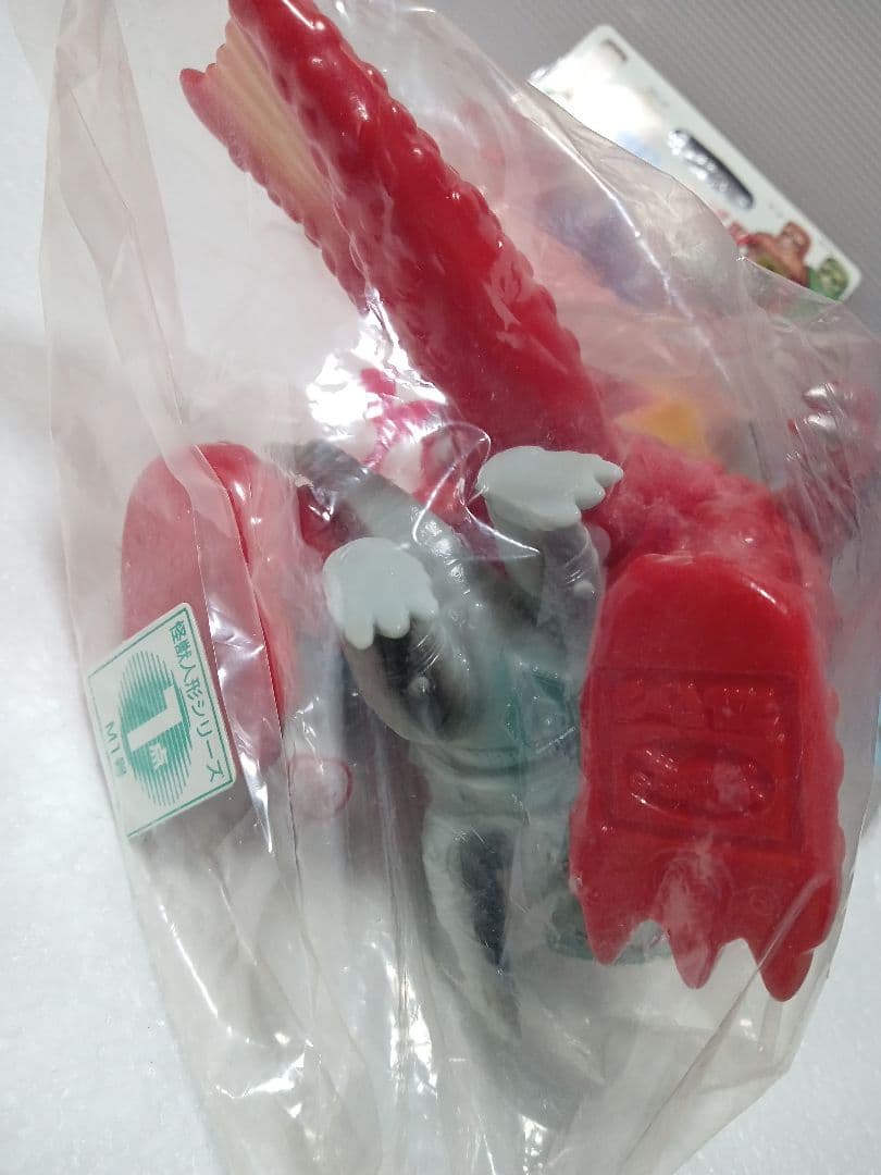 M1号 チタノザウルス 赤 ソフビフィギュア ミニメカゴジラ付属