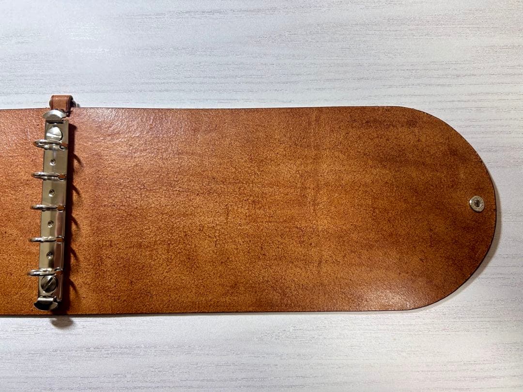 【M5スクエア】システム手帳　イタリアンレザー　ハンドメイド