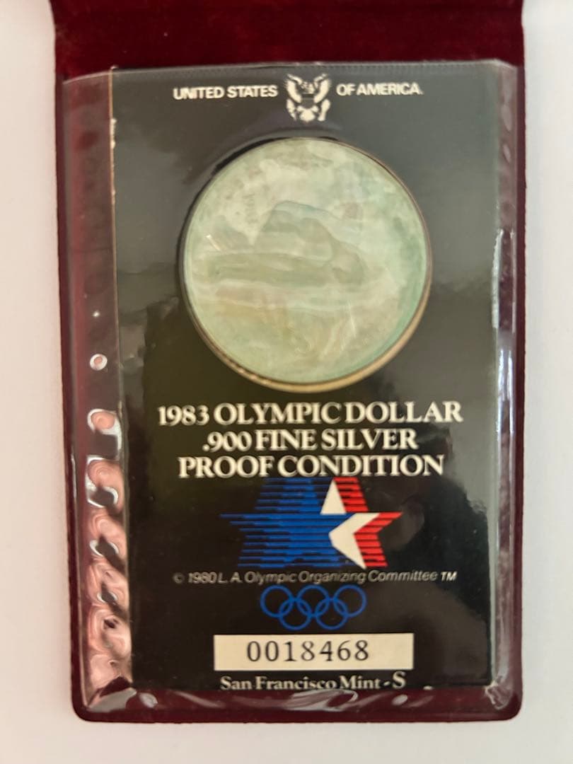 1983年オリンピックドル プルーフ❣️