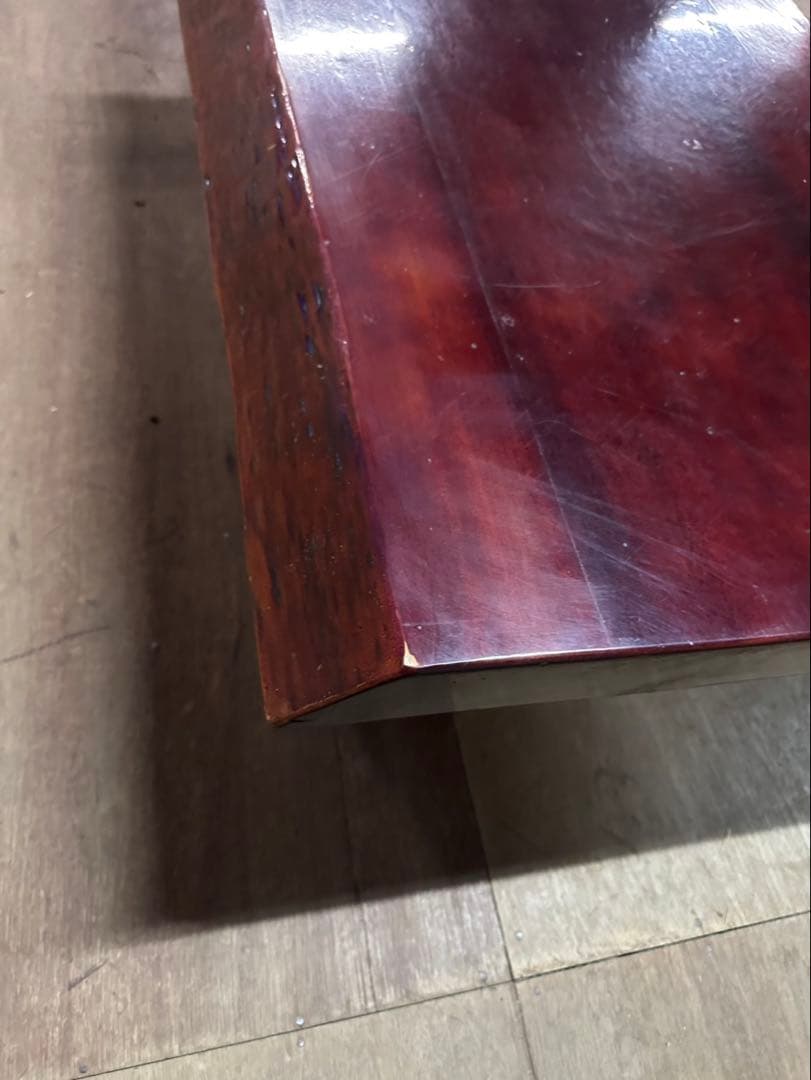 一枚板風ローテーブル　座卓　ローボード　天然木系