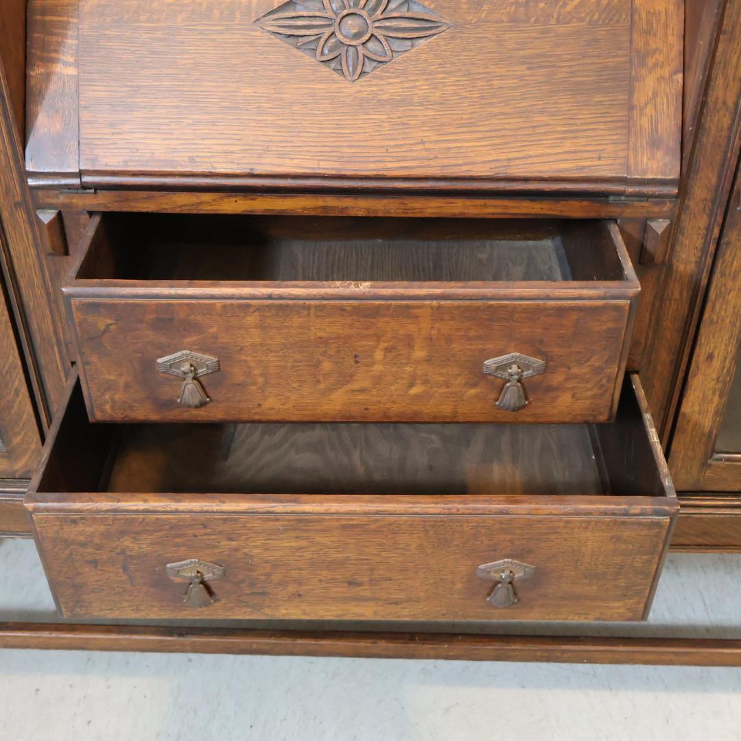 ロイズアンティークス オーク クラシック ライティングビューロー Lloyd's