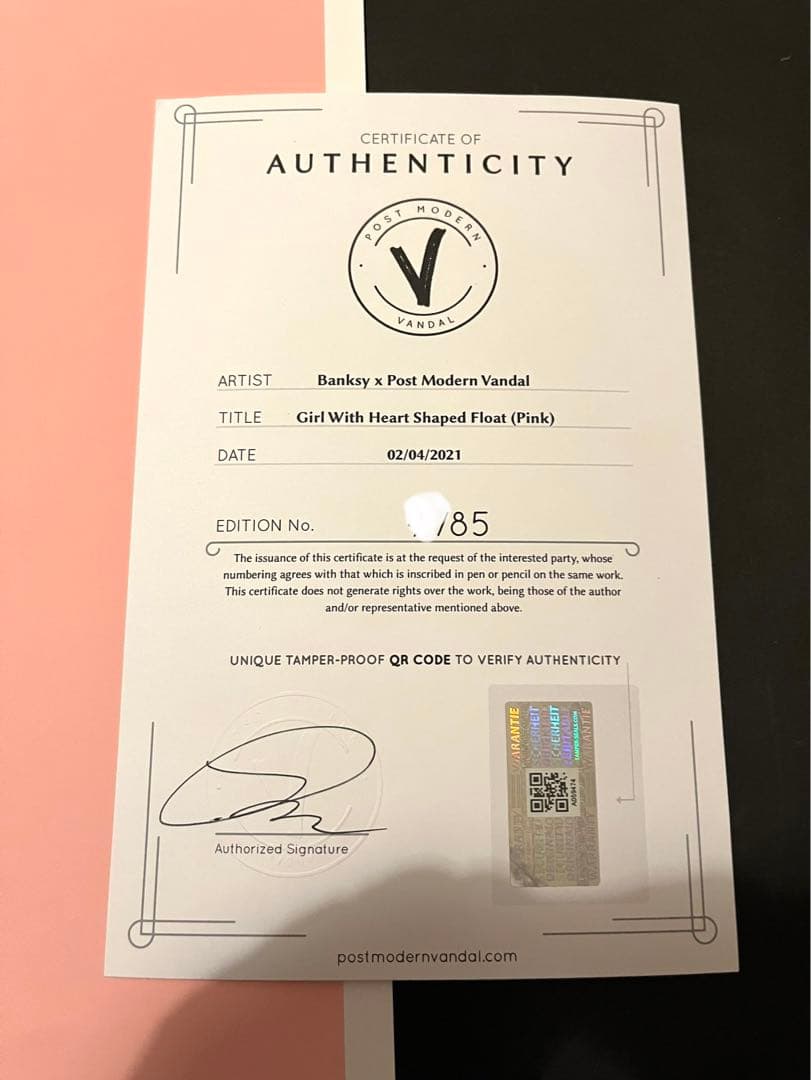 バンクシー BANKSY ポスター バルーン オリジナル