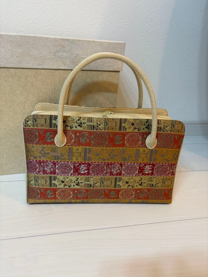 【新品】正絹 和装バック 利休バック お茶席 着物バック 西陣織