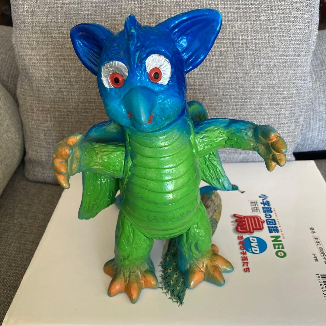 マルサン　ボンドラア　水色成型　ソフビ　昭和当時　当時物