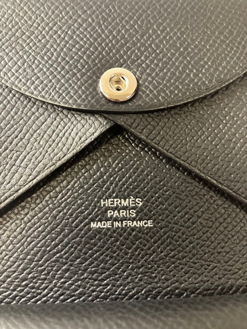 【値下】HERMES エルメス カルヴィデュオ エプソン ノワール 黒