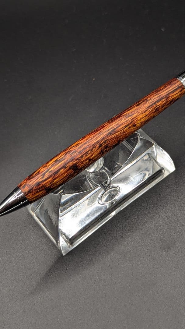 461ペン工房翌檜　極上　黄花梨　変わり杢　木軸シャーペン　ボールペン