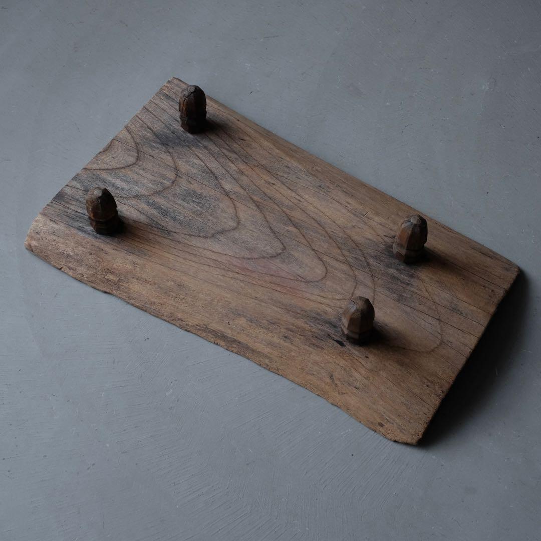 欅材 古い花台　展示台 座卓 ローテーブル サイドテーブル 古家具 アンティーク