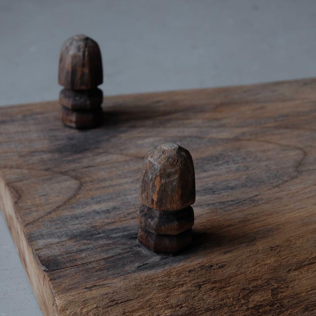 欅材 古い花台　展示台 座卓 ローテーブル サイドテーブル 古家具 アンティーク