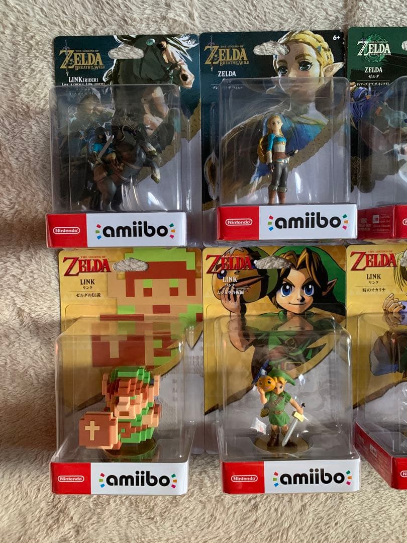 ゼルダの伝説 amiibo リンク　ゼルダ 8個セット