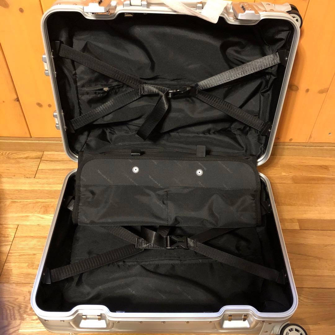 タ*ス様 メルセデスベンツ オリジナル アルミ スーツケース シルバー 32L