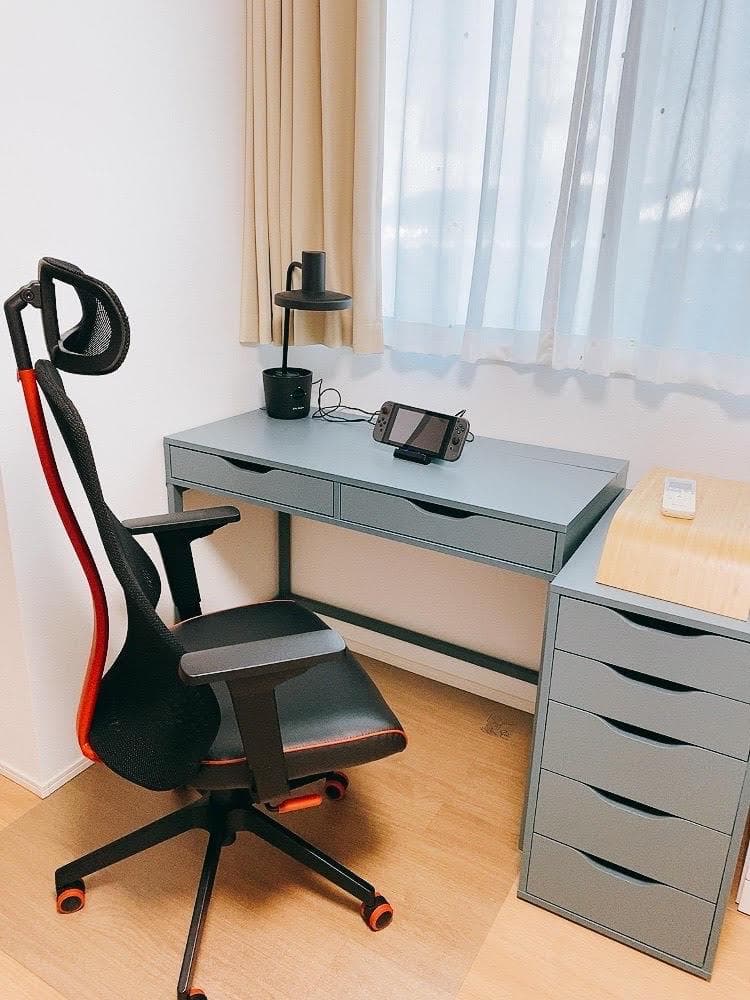 IKEA ALEX アレクス デスク グレーターコイズ 100×48 デスク