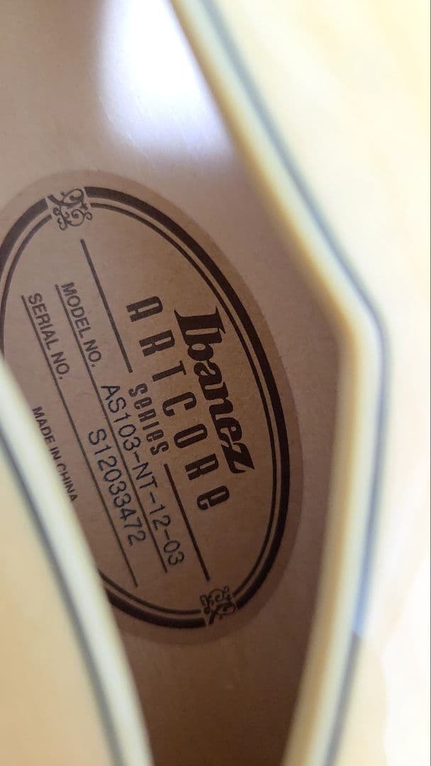 ナチュラル セミアコ アイバニーズ アイバニーズ