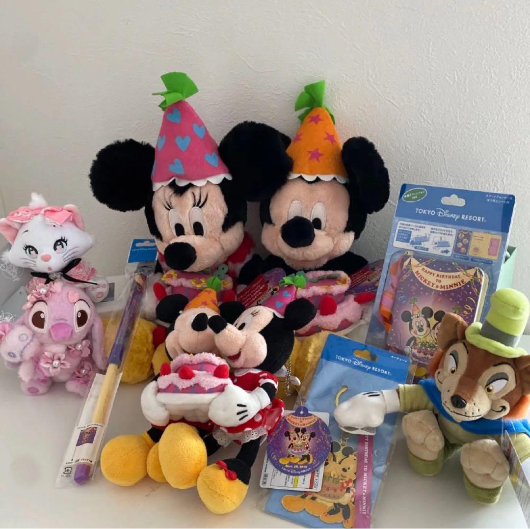 【新品】ディズニー ぬいぐるみ フラッフィープラッシー ミッキー ミニー 誕生日