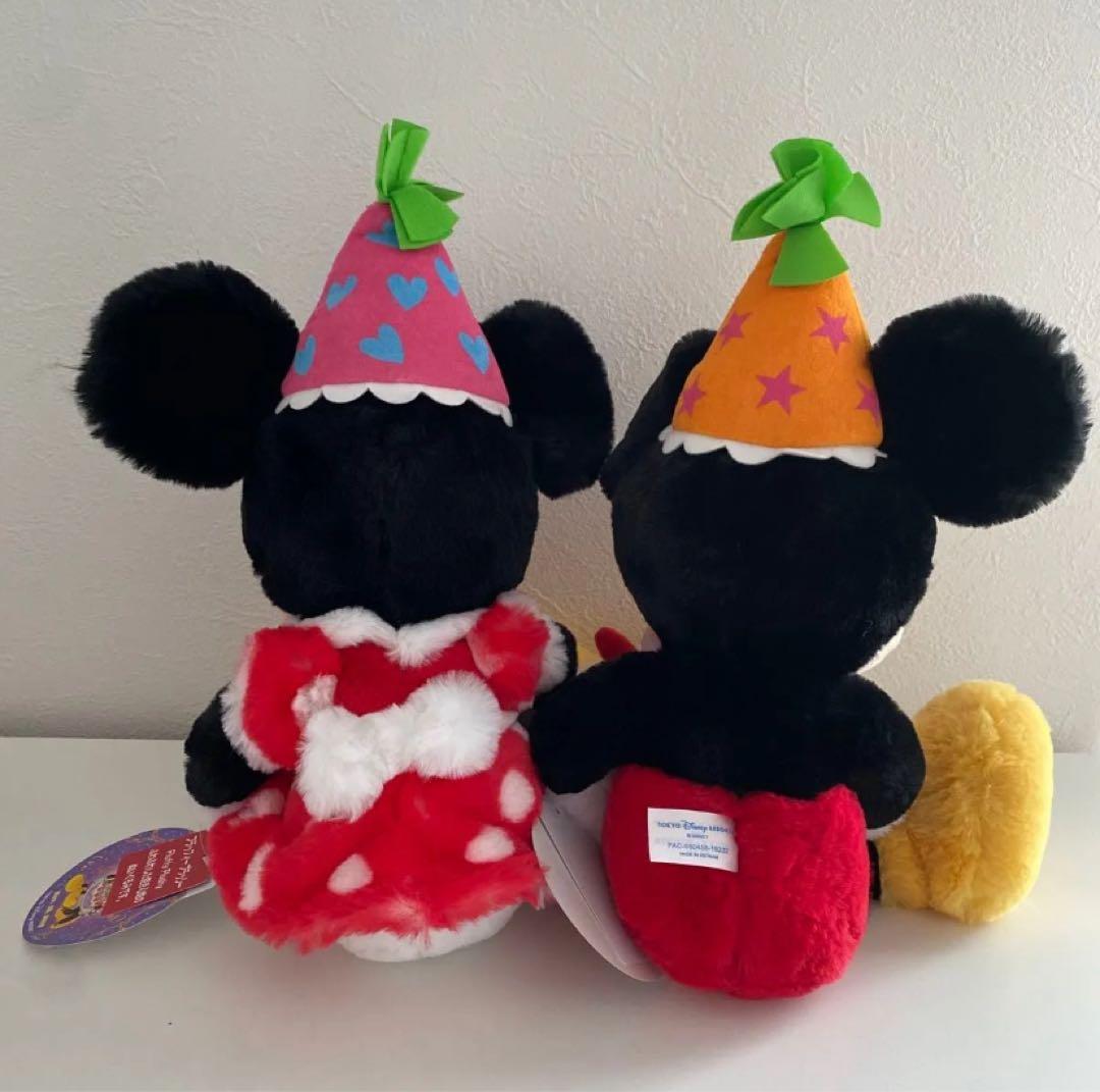【新品】ディズニー ぬいぐるみ フラッフィープラッシー ミッキー ミニー 誕生日