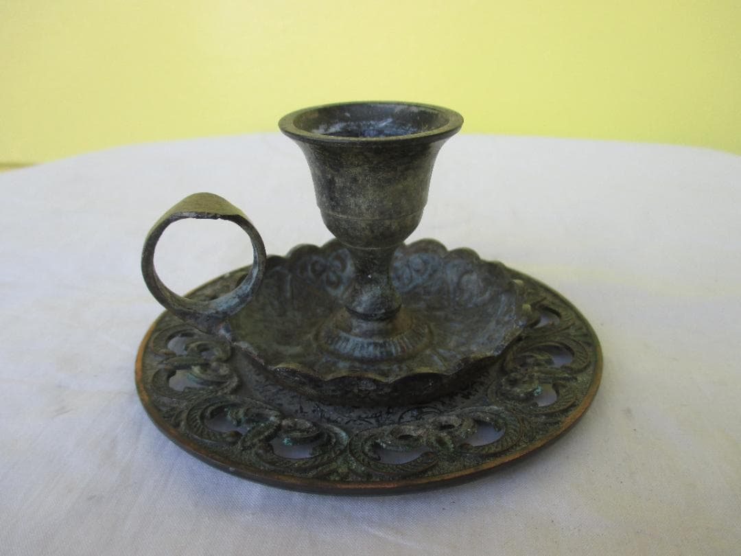 ★アンティーク　フランス　ブロカント　キャンドルホルダーセット　燭台