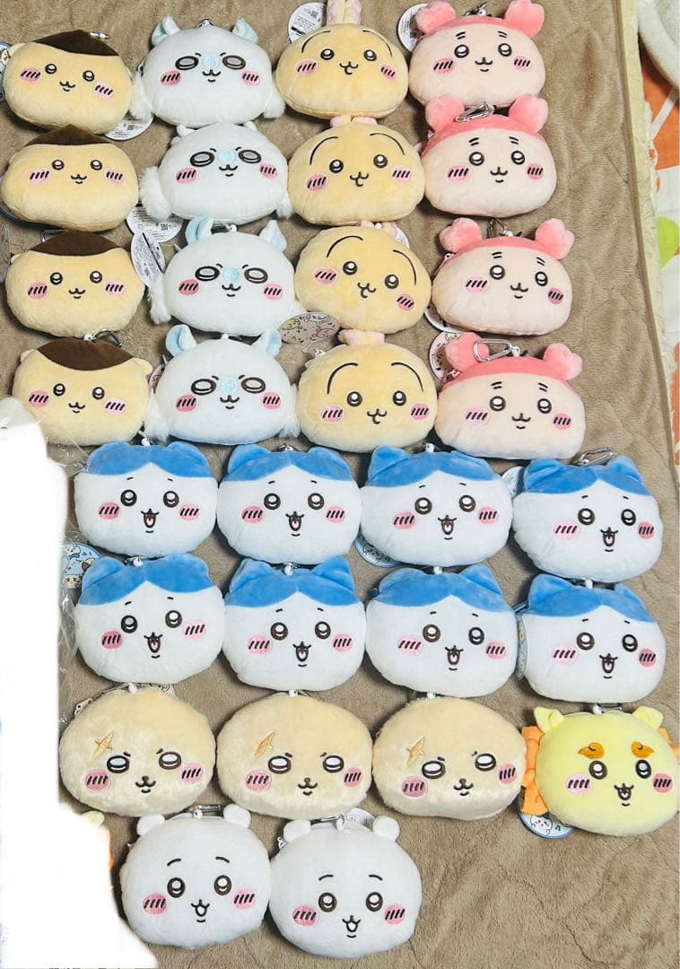 【まとめ売り】ちいかわ　ぬいぐるみパスケースポーチ　くりまんじゅう　など