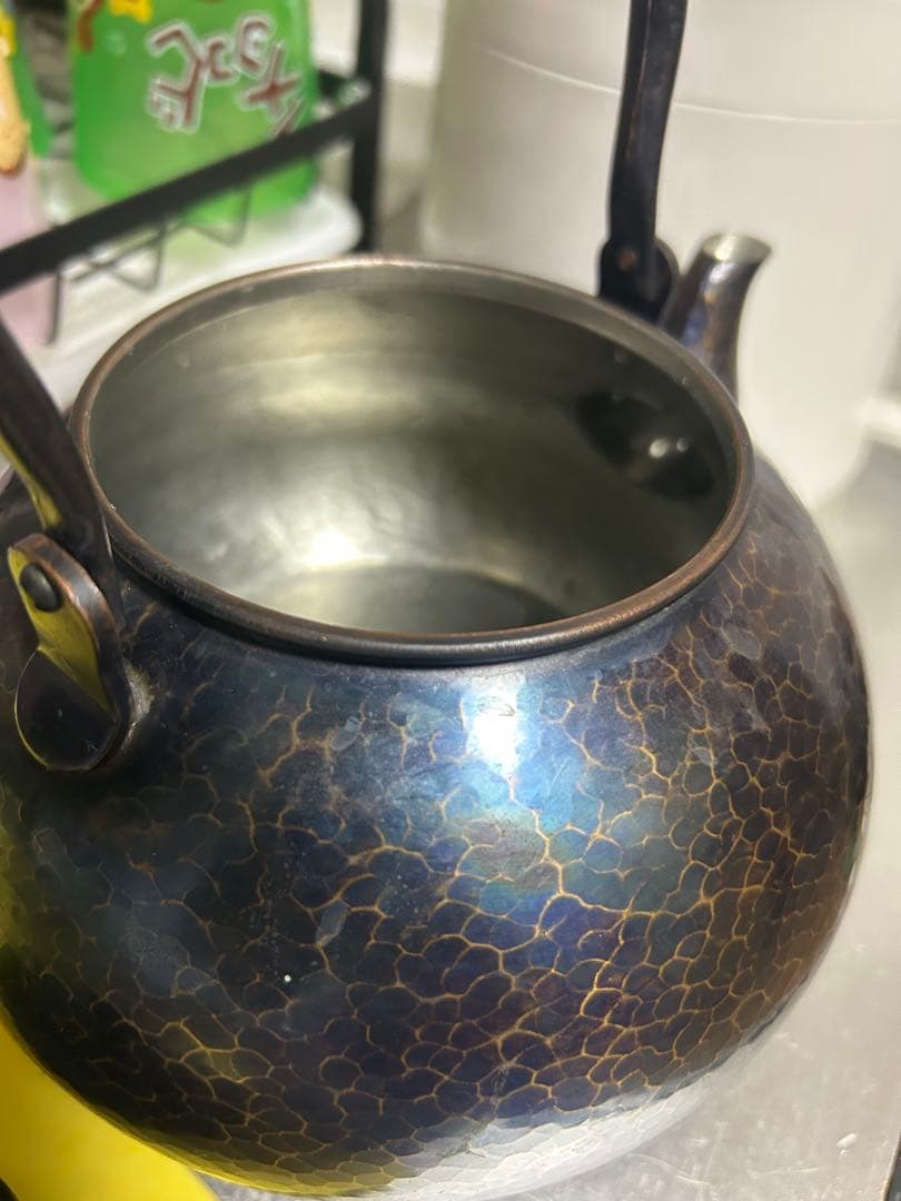 玉川堂 紫金色湯沸 ヤカン 高級茶道