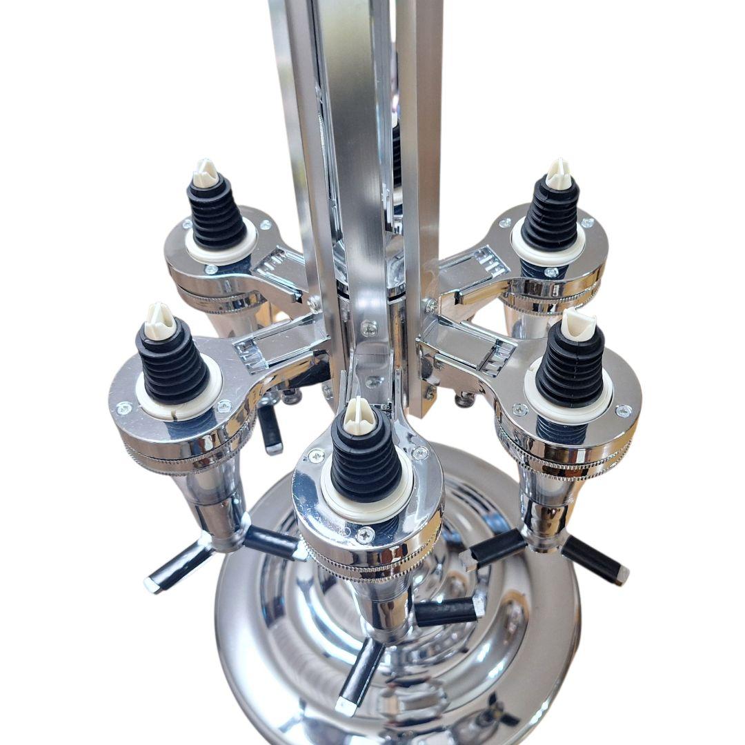 回転式 6連 ボトルディスペンサー 動作確認済 洗浄済 業務用 バー用品