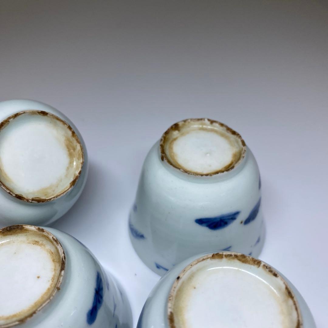 中国明時代　古染付　煎茶碗　直径6㎝　トコヒ　東な7-0325☆2F