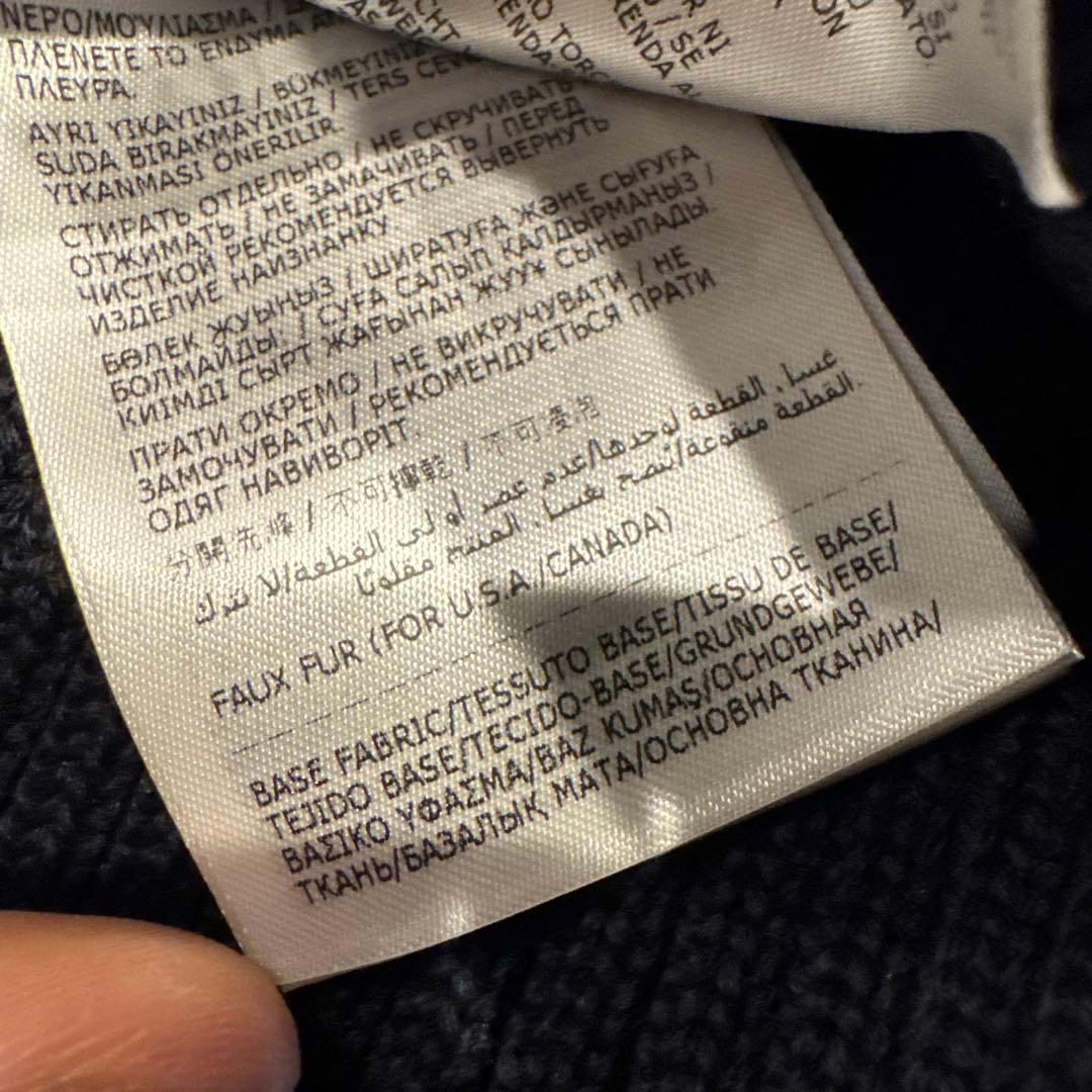 MONCLER ニット帽 紺