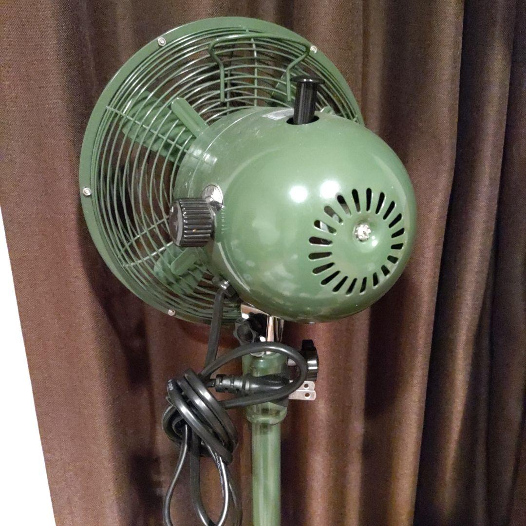 値下げ　マーキュリー　Mercury　扇風機　緑　稼働確認済み　小型