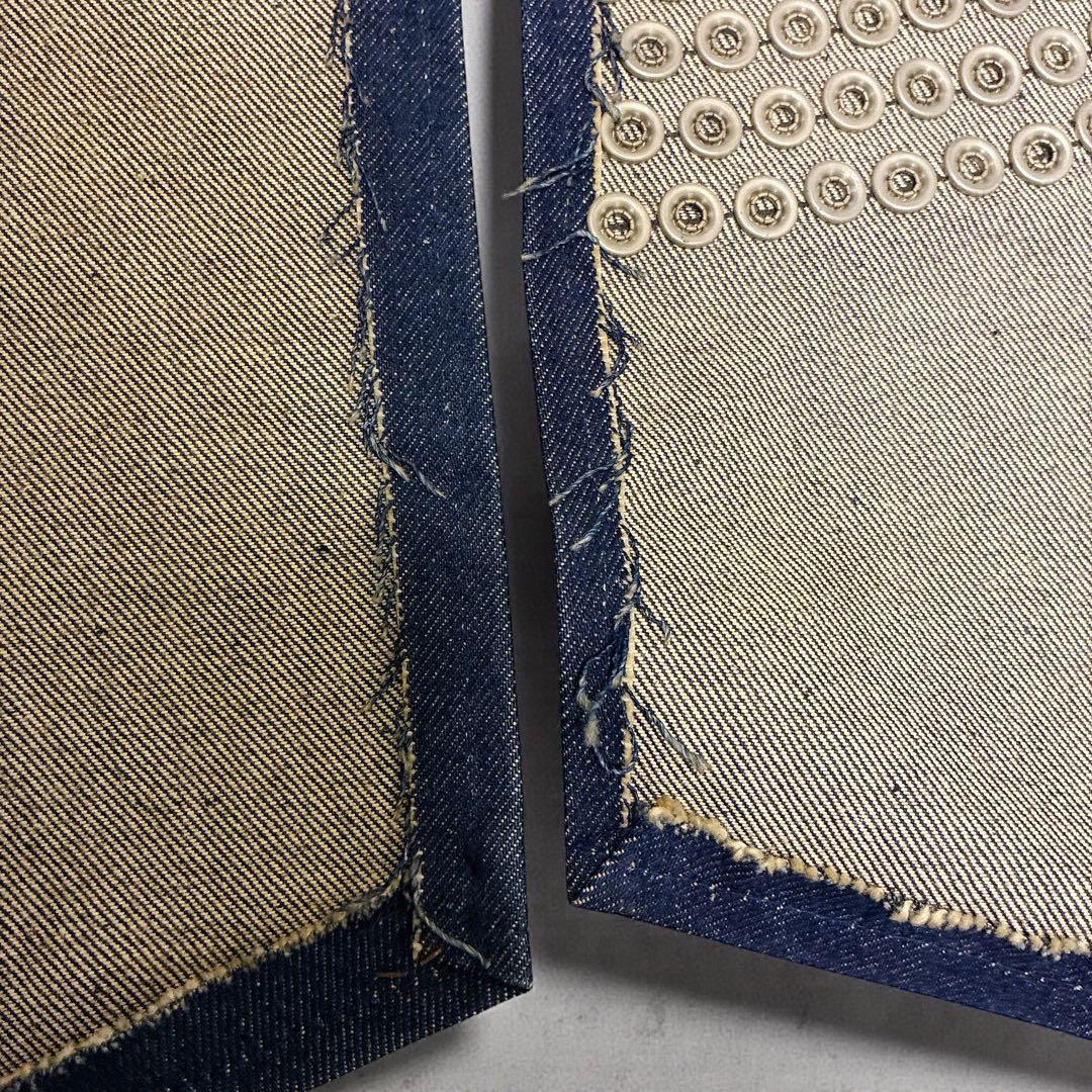 ヴィンテージ SANJEGO サンジェゴ スタッズ デニムバナー パネル 壁掛け