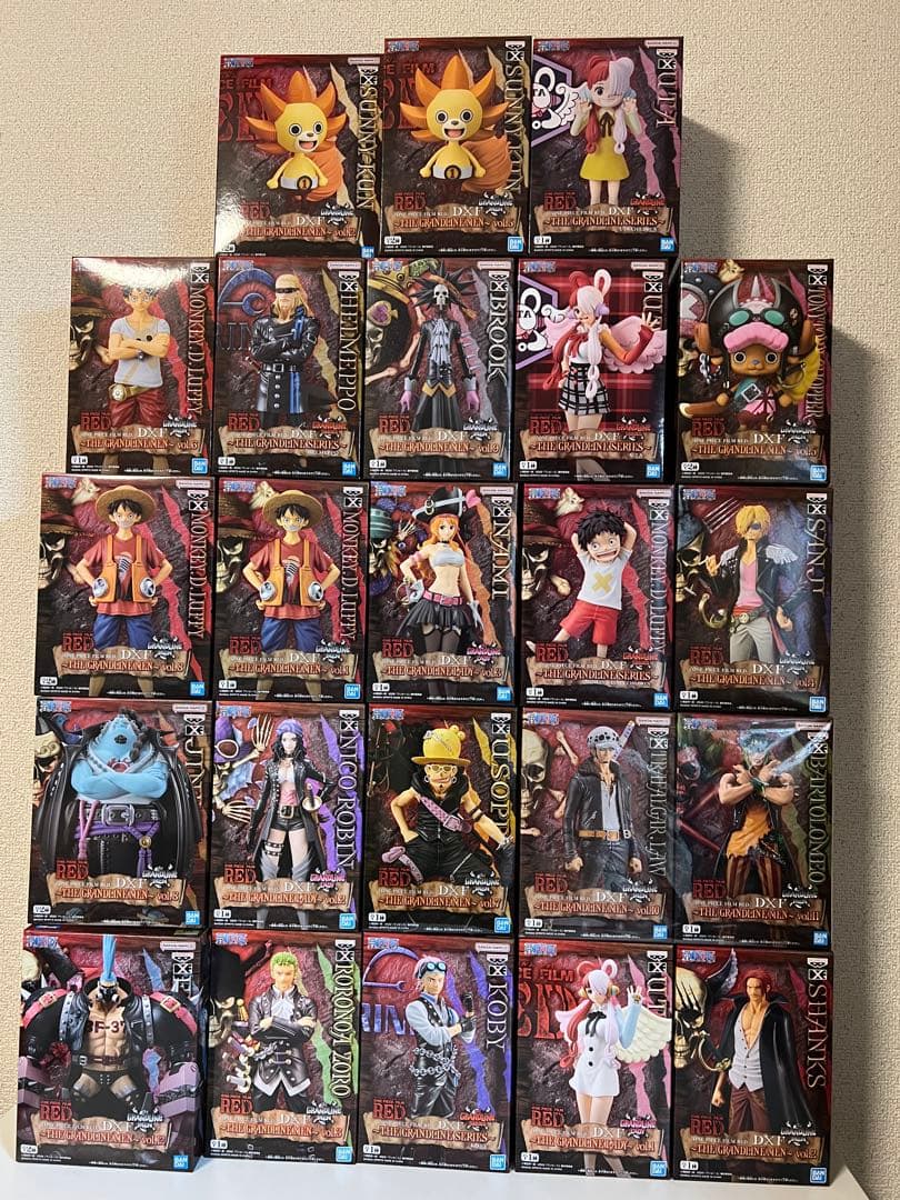 the grandline dxf one piece film red セット
