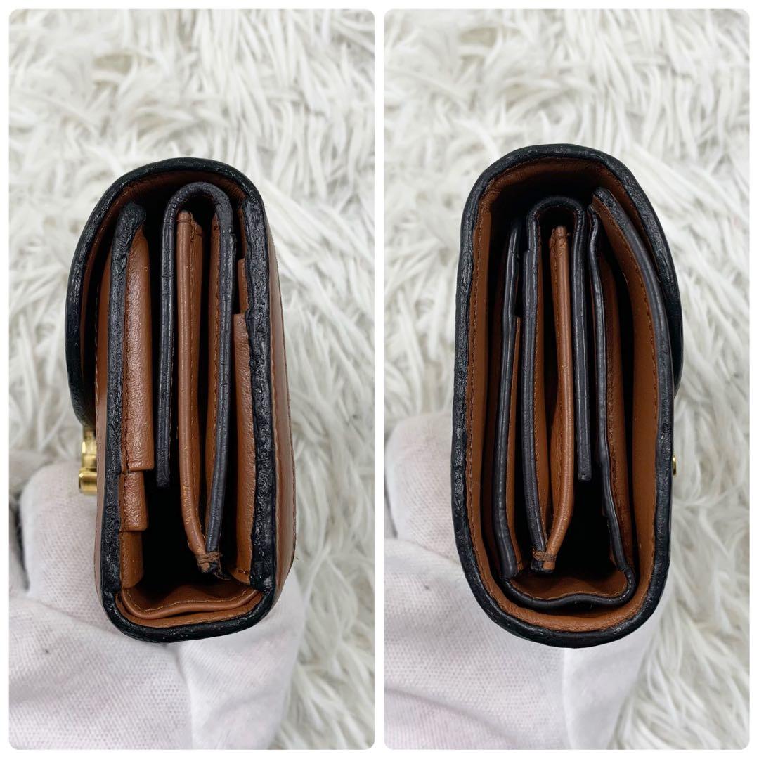 セリーヌ 三つ折り財布 トリオンフ キャンバス レザー ベージュ