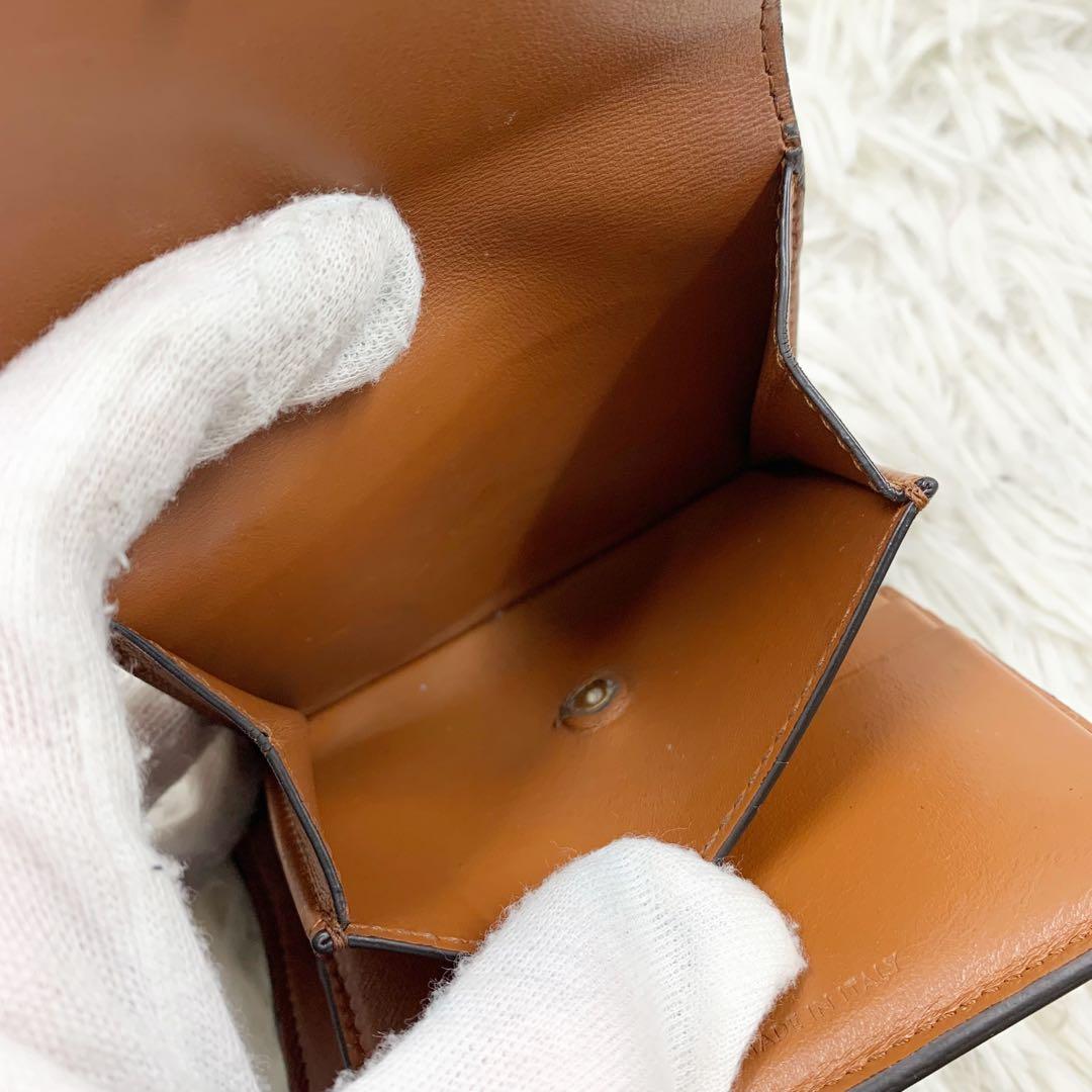 セリーヌ 三つ折り財布 トリオンフ キャンバス レザー ベージュ