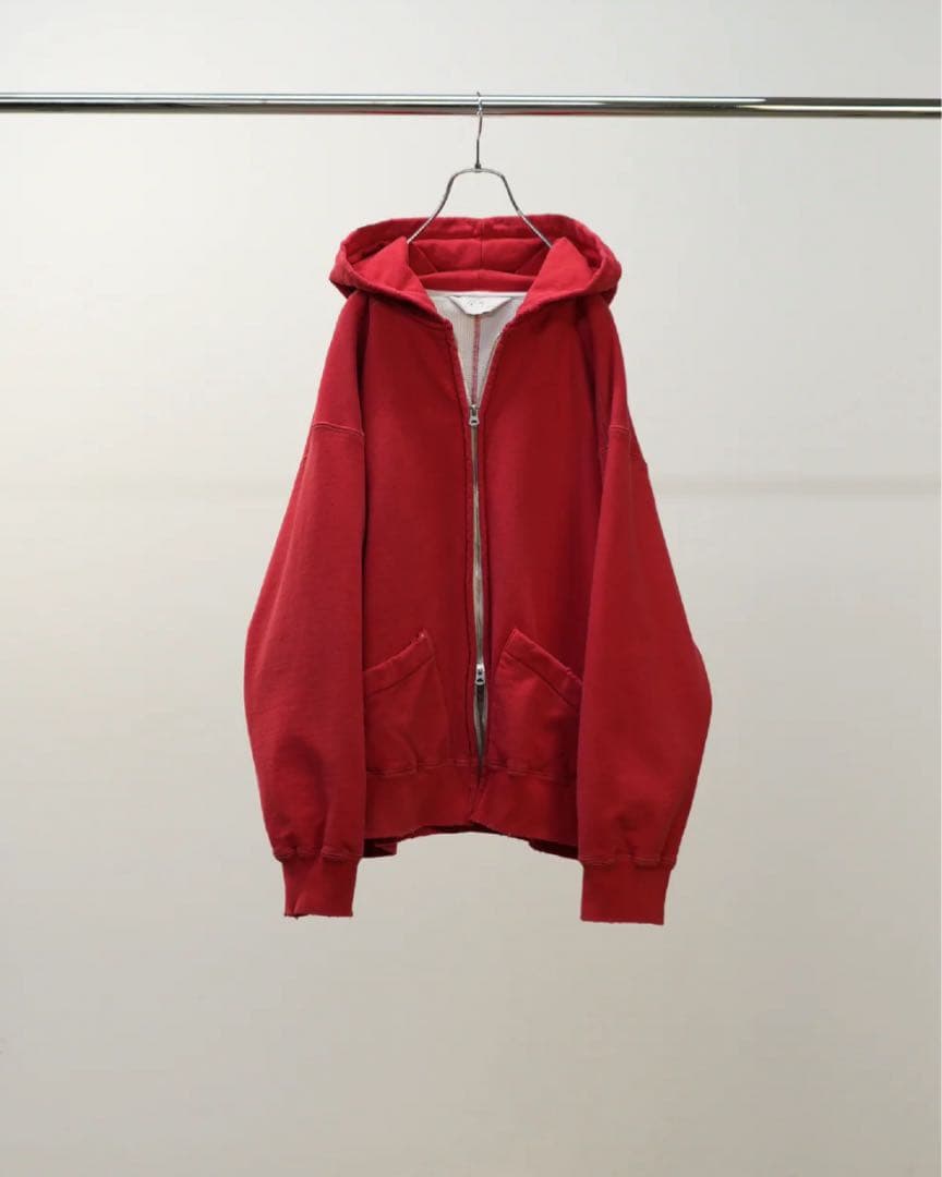 トップス ANCELLM ZIP UP HOODIE(RED)